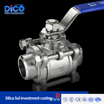 Investment casting Butt weld ball valve handle CF8/CF8M